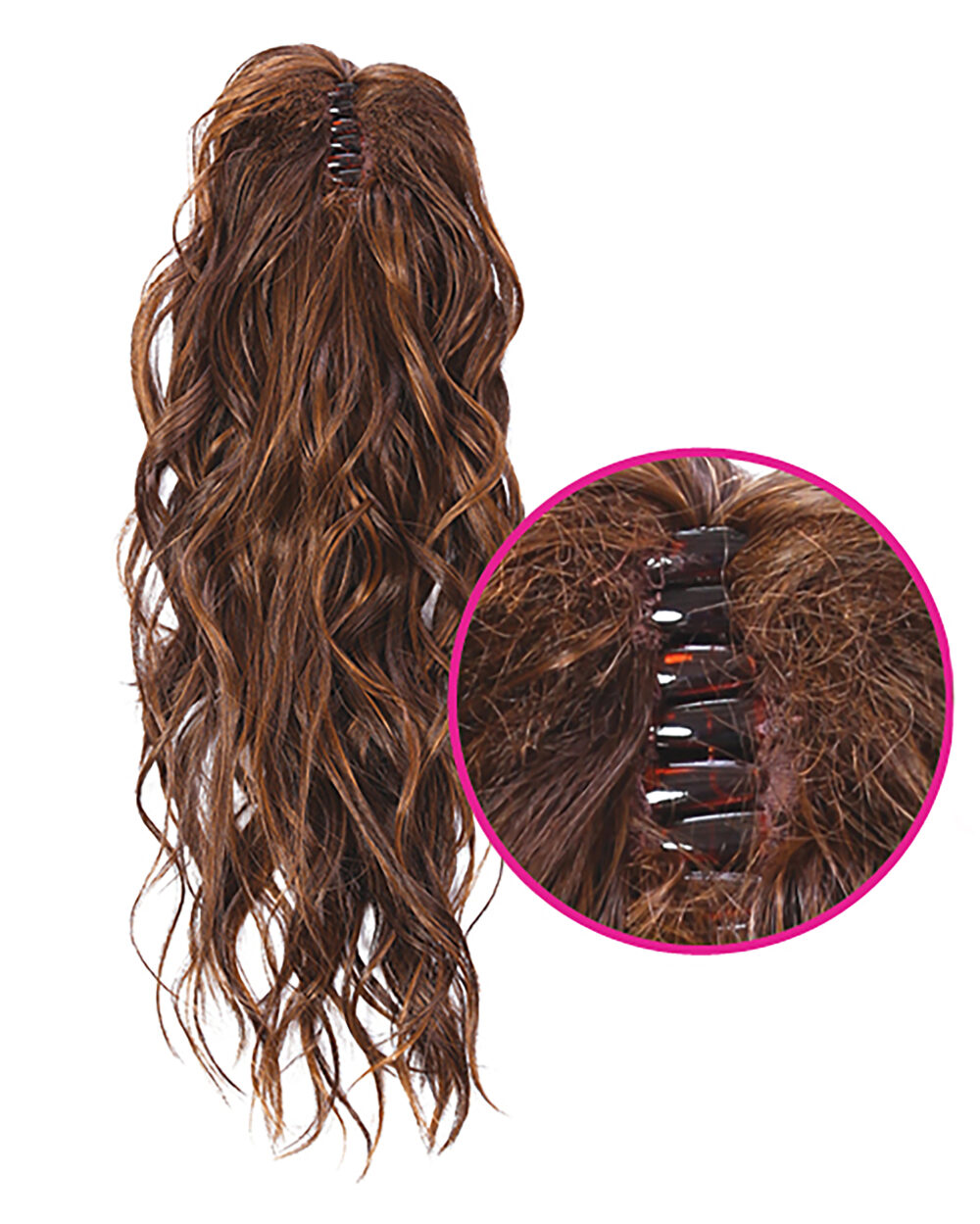 18″ Simply Curly Claw Clip Pony Product