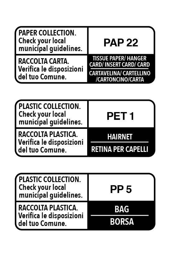 Hairdo Wraps and Braids Recycle Stickers