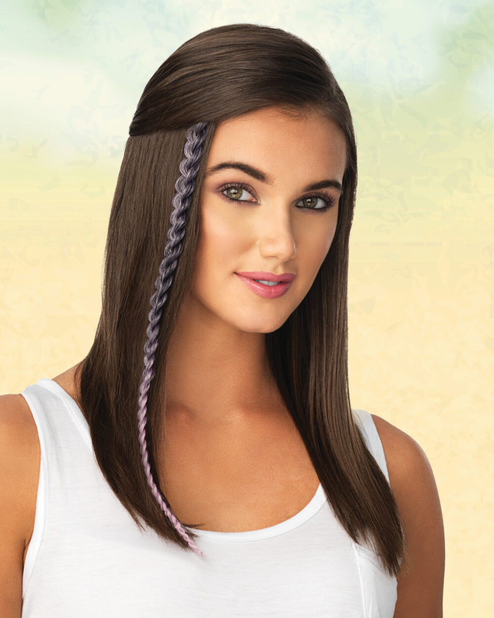 Metallic Braid Extension in Light Purple Black (Discontinued color)