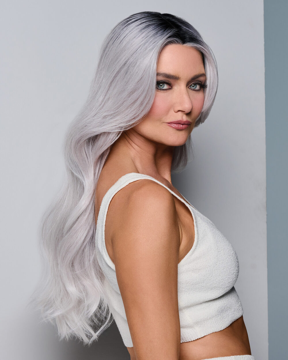 Queue the Hue in Gray/Lavender