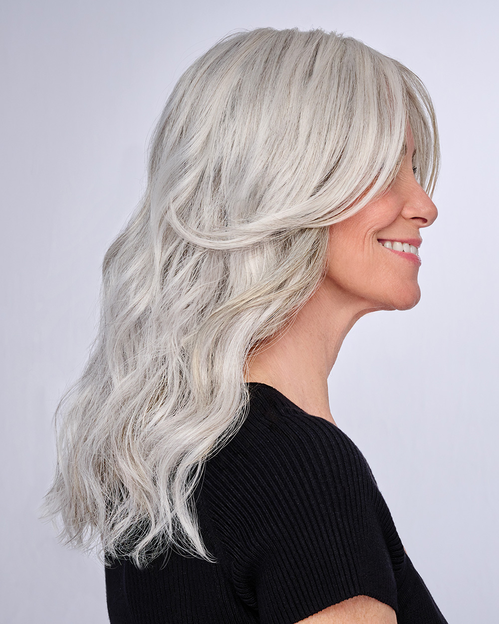16" Au Naturel Waves Topper in R56/60 Silver Mist
